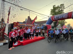 Polres Mojokerto Kota Gelar Sepeda Santai Peringati Hari Bhayangkara ke-78