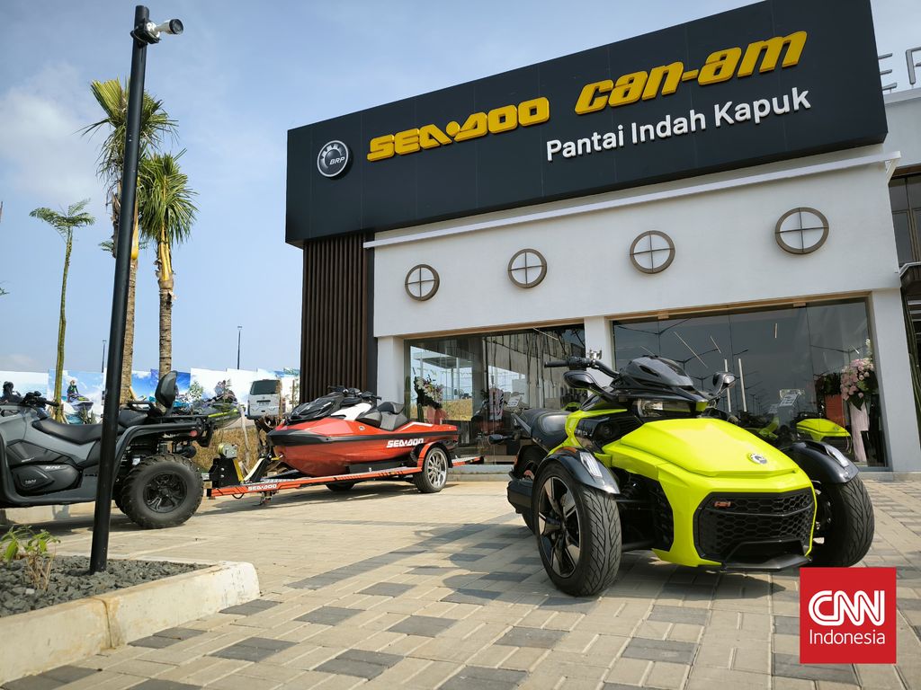 Dealer ke-10 Can Am resmi dibuka di Pantai Indah Kapuk (PIK) 2 Jakarta pada Minggu (30/6/2024).