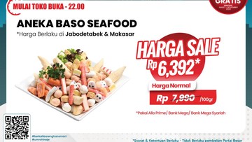 Aneka Bakso Seafood di Transmart Full Day Sale Cuma Rp 6 Ribuan