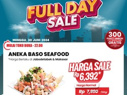 Aneka Bakso Seafood di Transmart Full Day Sale Cuma Rp 6 Ribuan