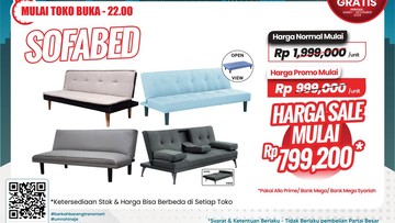 Pengin Beli Sofa Hemat &amp; Bisa Rp 1,1 Jutaan? ke Transmart Full Day Sale Aja!