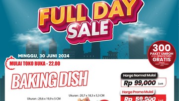 Harga Spesial! Beli Baking Dish di Transmart Full Day Sale Cuma Rp 47 Ribuan