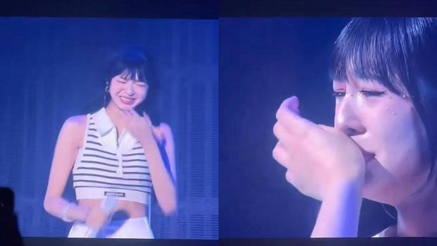 Mome Chiquita BABYMONSTER menangis saat tampil di Thailand