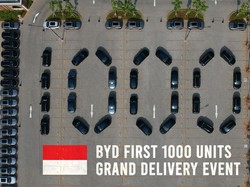 1.000 Unit Mobil Listrik BYD Siap Ramaikan Jalanan Indonesia