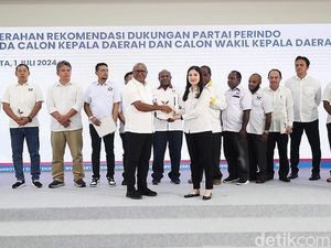 Perindo Serahkan Rekomendasi Dukungan ke 37 Cakada dan Cawakada