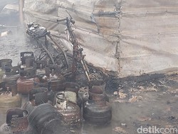 Kebakaran di Pasar TU Kemang Bogor Diduga Akibat Kebocoran Gas Elpiji