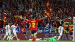 Tarian Pemain Spanyol usai Gasak Georgia 4-1