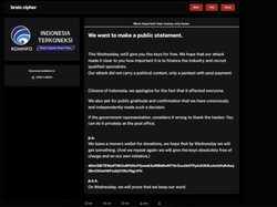 Brain Cipher: Data dari PDNS 2 Bakal Dibebaskan Rabu Ini