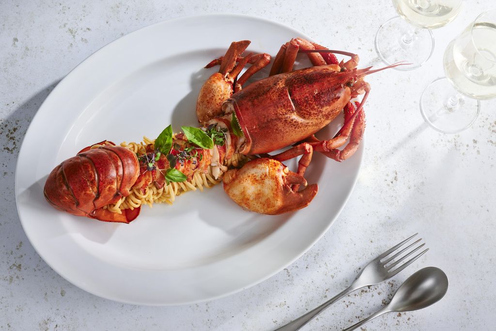 Lobster pasta Athenian-style