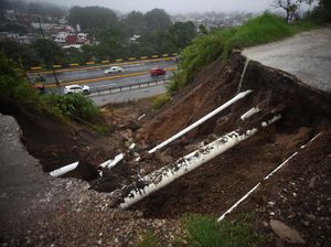 Longsor Akibat Hujan Deras Juga Terjadi di Meksiko