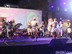 Kesenian Khas Kota 1001 Gua Meriahkan HUT Bhayangkara di Polres Pacitan