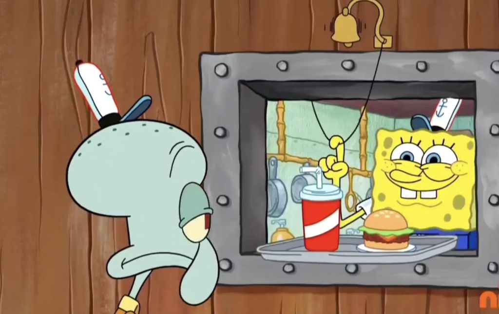 Cerita SpongeBob SquarePants tidak terlepas dari persoalan formula rahasia resep Krabby Patty, menu terlaris Krusty Krab yang selalu berusaha dicuri oleh Plankton.