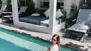 10 Foto Keseruan Tamara Tyasmara saat Liburan dan Kulineran