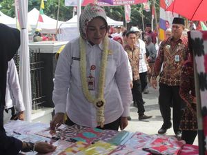 Disabilitas Punya Karya, Batik Shibori PPDK Dapat Kunjungan Bupati Klaten