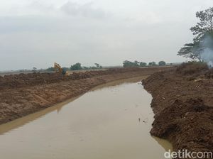 Lega Petani Indramayu, Sungai Saradan Mulai Dinormalisasi Lega Petani Indramayu, Sungai Saradan Mulai Dinormalisasi