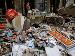 Potret Kerusakan Akibat Banjir di Pingjiang China