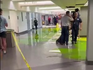 Cairan Hijau Misterius Penuhi Bandara Ini, Ada Apa?