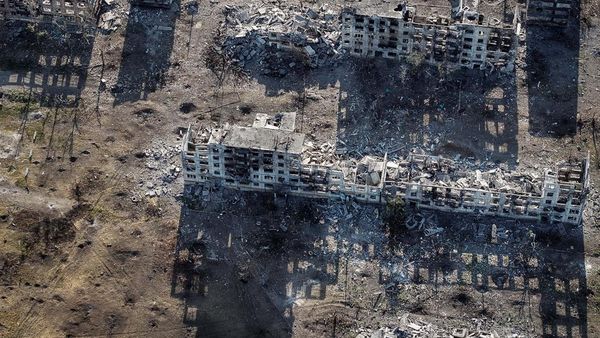 Foto Udara Kota Chasiv Yar yang Hancur Gegara Perang Rusia-Ukraina