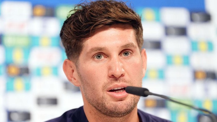 Englands John Stones during a press conference at Spa & Golf Resort Weimarer Land during the 2024 UEFA European Football Championship in Blankenhain, Germany. Picture date: Thursday July 4, 2024. (Photo by Adam Davy/PA Images via Getty Images)