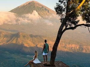 Indahnya Lahangan Sweet Bali, Pemandangan Berlatar Gunung Agung Indahnya Lahangan Sweet Bali, Pemandangan Berlatar Gunung Agung
