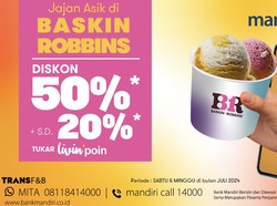 Serbu Yuk! Es Krim Baskin Robbins Diskon 50% Pakai Mandiri