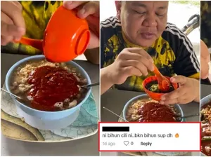 Tuang Semangkuk Sambal ke Dalam Sup, Pria Ini Langsung Viral
