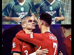 Dua veteran Portugal, Pepe dan Cristiano Ronaldo, tampak larut dalam emosi. Foto: dok. Internet/X (Twitter)
