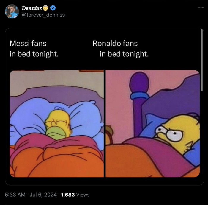 Meme Ronaldo Messi