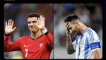 Meme Cristiano Ronaldo Dibanding-bandingkan sama Lionel Messi