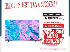 TV LED 65 UHD Diskon Gede di Transmart Full Day Sale