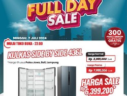 Beli Kulkas Jumbo Hemat Rp 2 Jutaan di Transmart Full Day Sale!