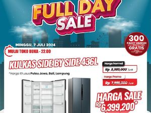 Beli Kulkas Jumbo Hemat Rp 2 Jutaan di Transmart Full Day Sale! Beli Kulkas Jumbo Hemat Rp 2 Jutaan di Transmart Full Day Sale!