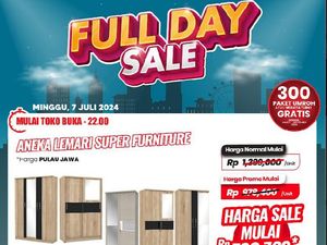 Beli Lemari di Transmart Full Day Sale Aja, Harganya Rp 700 Ribuan! Beli Lemari di Transmart Full Day Sale Aja, Harganya Rp 700 Ribuan!
