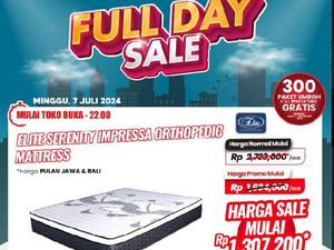 Di Transmart Full Day Sale, Aneka Kasur Empuk Dijual Mulai Rp 400 Ribuan! Di Transmart Full Day Sale, Aneka Kasur Empuk Dijual Mulai Rp 400 Ribuan!