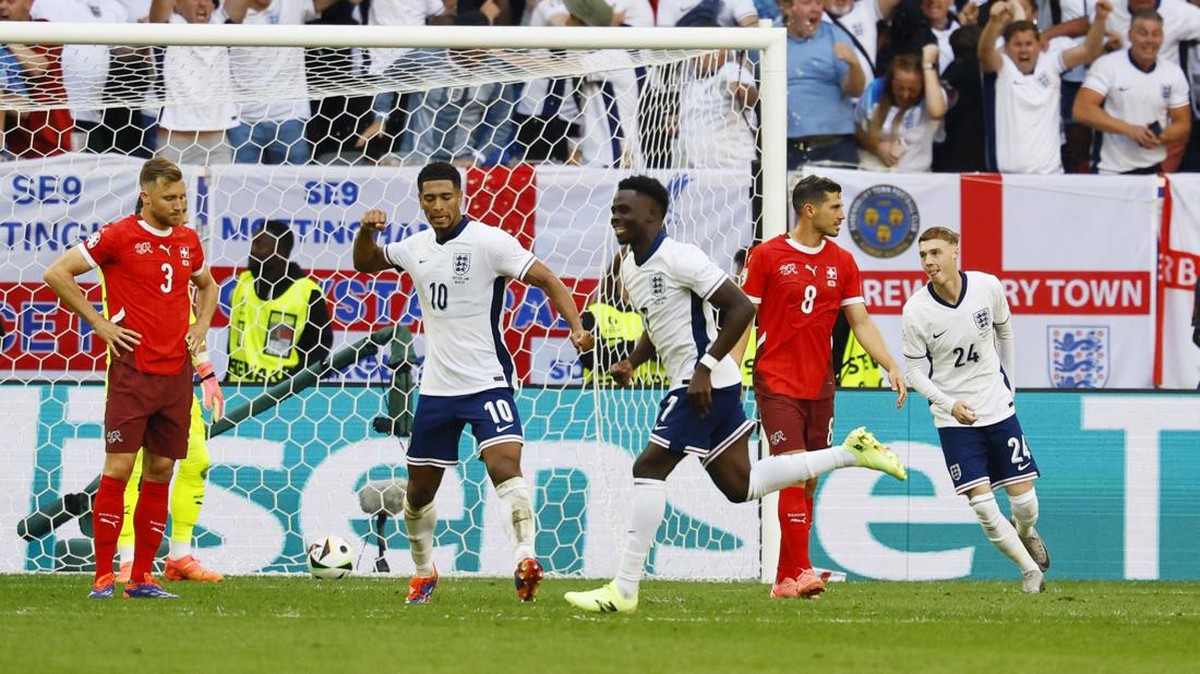 Inggris menang adu penalti atas Swiss untuk melaju ke semifinal Euro 2024 (REUTERS/Wolfgang Rattay)