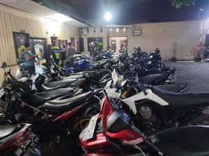 12 Motor di Makassar Terjaring Razia Knalpot Brong Saat Hendak Balap Liar