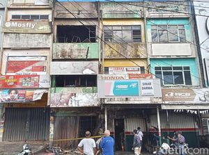 Toko Sparepart di Palembang Hangus Terbakar, Diduga Korsleting Listrik
