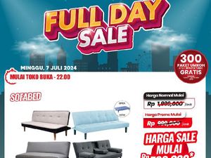 Sofabed Cuma Rp 700 Ribuan di Transmart Full Day Sale! Sofabed Cuma Rp 700 Ribuan di Transmart Full Day Sale!