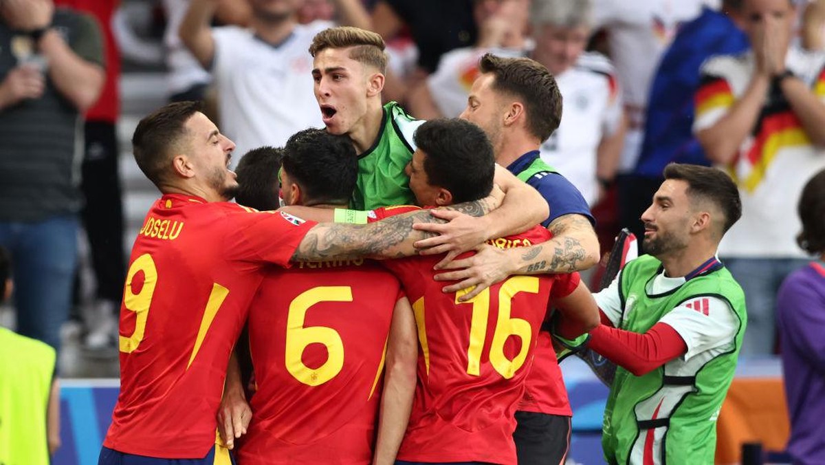 Timnas Spanyol mempunyai rekor bagus di semifinal Euro. (Foto: Getty Images/Stefan Matzke - sampics)