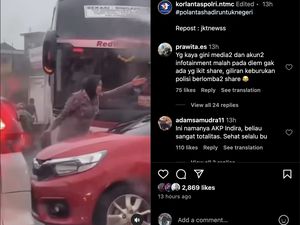 Viral Polwan Hujan-hujanan Atur Lalu Lintas di Bekasi, Begini Ceritanya Viral Polwan Hujan-hujanan Atur Lalu Lintas di Bekasi, Begini Ceritanya