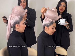 Wow! Penata Rambut Ini Bikin Sanggul Gaya Teko Teh yang Unik Wow! Penata Rambut Ini Bikin Sanggul Gaya Teko Teh yang Unik