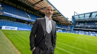 4. Enzo Maresca manajer barunya Chelsea berada di posisi keempat sosok paling dijagokan untuk kena pecat paling cepat menurut bursa taruhan. Foto: Chelsea FC via Getty Images/Darren Walsh