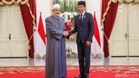 Momen Jokowi Terima Kunjungan Grand Syekh Al Alzhar