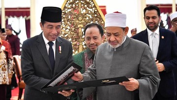 Bertemu Imam Besar Al Azhar Mesir, Jokowi Dorong Markaz Tathwir Dibentuk di RI