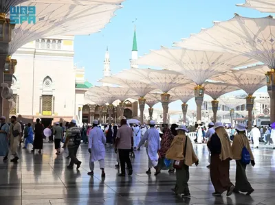 Suasana Masjid Nabawi saat Musim Umrah 1446 H Dimulai
