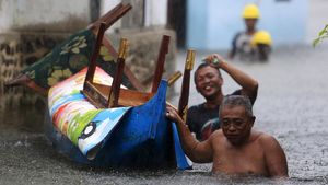 Penampakan Banjir Akibat Meluapnya Danau Limboto Gorontalo