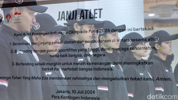 Momen Pengukuhan 29 Atlet Indonesia Jelang Olimpiade Paris 2024