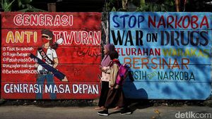 Mural Stop Narkoba hingga Cegah Stunting Hiasi Tanjung Priok