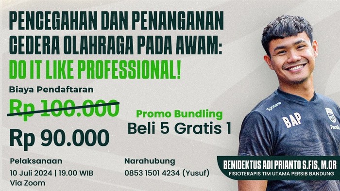 Pencegahan dan Penanganan Cedera Pada Awam: Do It Like Professional
