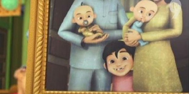Potongan foto ayah dan ibu Upin & Ipin (Foto: dok. TV9)
